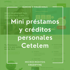 Mini préstamos y créditos personales Cetelem