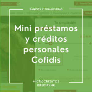 Mini préstamos y créditos personales Cofidis