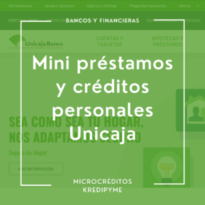 Mini préstamos y créditos personales Unicaja